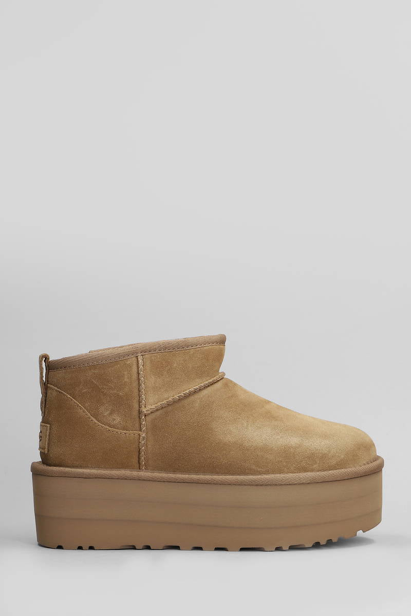 UGG TRONCHETTI TACCO BASSO CLASSIC ULTRA MINI