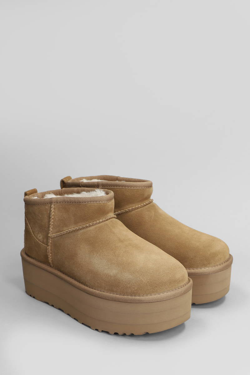 UGG TRONCHETTI TACCO BASSO CLASSIC ULTRA MINI